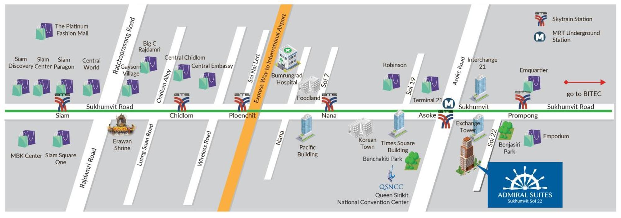 Admiral Suites Bangkok Ngoại thất bức ảnh